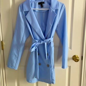 Baby Blue Blazer Dress